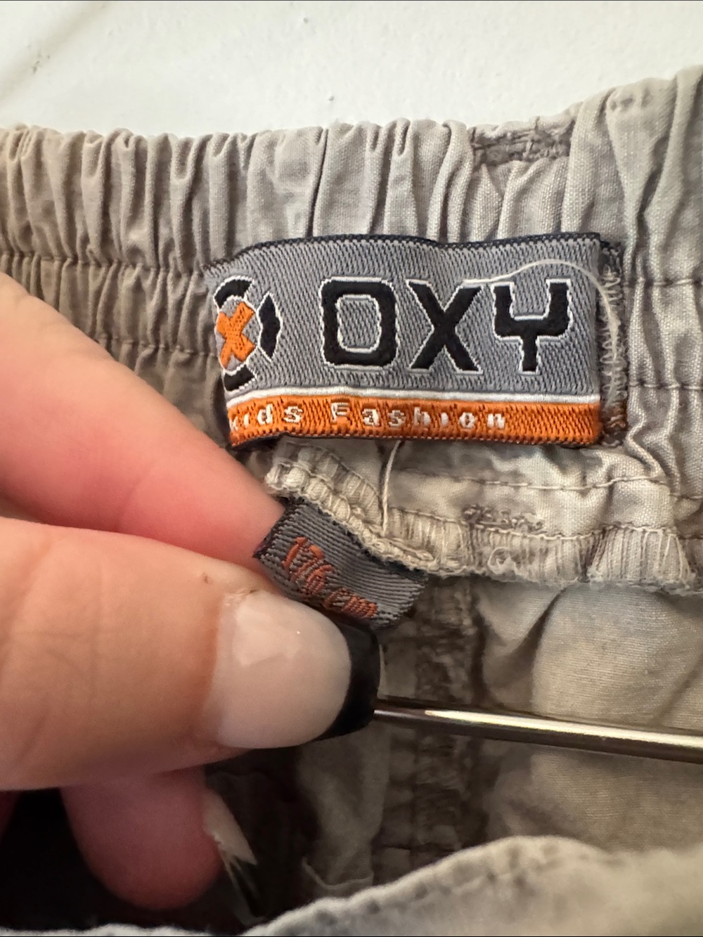 Casual Kids Cargo Pants in Light Gray - Picture 3 of 4